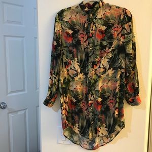 Boys and arrows shirt dress coverup